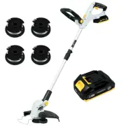 String Trimmer Cordless, Electric Weed Wacker & Edger Battery Powered, Rechar...