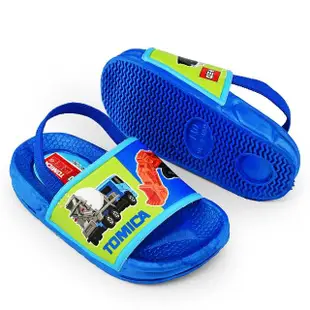 【童鞋城堡】童鞋 小童 寶寶後帶拖鞋 Tomica多美車(TM1851-藍)