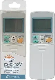[Sealayer] KS-DK02V Universal Remote Control Compatible with Daikin Air Conditioner, AC Remote Control with Same Functions as Original
