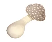 Mushroom Plush Pillow Body Pillow Mushroom Shaped Plush Stuffed Pillow-Grey