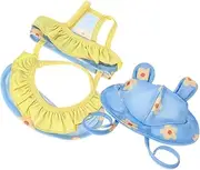 Yardwe 1Set Pet Summer Dress for Dogs Bichon Swimsuit with Straps Breathable Design for Beach Pool Fun for Puppy Fashion Shows Birthday Parties Floral