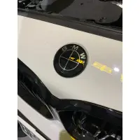 在飛比找蝦皮購物優惠-BMW 全黑改裝車標 黑化 黑底 logo mark非原廠 