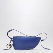 [Burberry] Medium Shield blue leather bag One size Blue