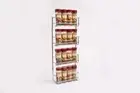 4 TIER CHROME SPICE RACK HOLDER 16 BOTTLES SUIT MASTERFOOD SPICE BOTTLES