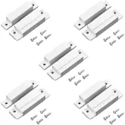 QWORK MC-31 Wired Surface-Mounted NC Magnetic Door Window Contact Sensor