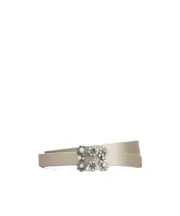 Efflorescence Belt in satin 90,80,85,75 silver