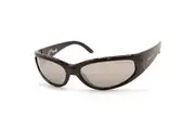 Arnette Catfish Shiny Black/Silver Mirror Polarised Sunglasses AN4302 2900Z3