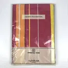 NIP VTG Kmart Essential Home Vinyl Tablecloth Oval 52" Orange Red Yellow RETRO