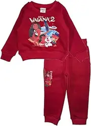 [Disney] Girl's Vaiana Moana Jogging Bottoms, Burgundy, Taille Unique, Burgundy, One size
