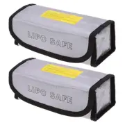 2x Portable Fireproof Bag, Lipo Guard Protector Explosion-proof Holder