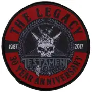 Testament The Legacy 30th Anniversary Patch Official Thrash Metal Band Merch