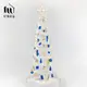 【好物良品】150x45cm_北歐收納折疊式聖誕樹落地燈/ 150x45cm/ 金色＋藍色