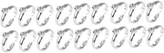 jojofuny 3sets Favor Accents Wedding Table Decorations Faux Diamond Rings for Engagement Bridal Shower Baby Shower 72pcs*3