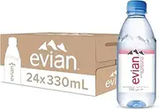Evian Natural Mineral Water Bottles, 24 x 330ml