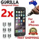 2X Tempered Glass Screen Protector For iPhone 16/e 15 14 13 12 11 Pro Max XR 8 6