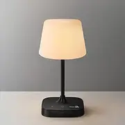 Webcem Rechargeable Table Lamp 8000mAh, IP65 Waterproof Shower Lamp, Cordless Battery Operated Bedside Lamp, 3 Colors & 5 Brightness Dimmable LED Display Portable Touch Lamp for Bathroom, Outdoor