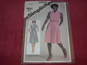 SIMPLICITY #9905-LADIES CAP or SLEEVELESS PULLOVER SUMMER DRESS PATTERN 16 FF