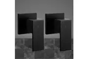 Cefito Shower Twins Tap Wall Bath Taps Brass Hot Cold Basin Bathroom Black