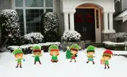 Christmas Elf Outdoor Lawn Sign Set, Personalized Name Yard Celebration Art
