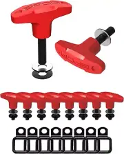 GP Anchor & D Ring Set, 8 Tie Down Anchor Bolts w/Screw Nuts & 8 D Rings