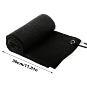 30X30Cm Golf Towel with Hook 3 Colors Microfiber Fabric Golf Lovers Accessories