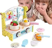 Play Kitchen Sets for Kids,Multifunctional Pretend Play Toys Kitchen Games - Versatile Kids Cooking Set Chef Pretend Play Set for Children Boys Girls