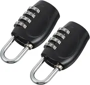 DOITOOL Suitcase Locks 2pcs 4- Password Padlock Zinc Alloy for Use