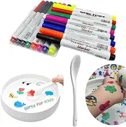 CCCSIHA 7 Colors Magical Water Painting Pen, Magic Floating Ink Pens Set for Kids, Erasable Whiteboard Marker, Colored Doodle Drawing Pen with Ceramic Spoon, Amazing Kids' Gifts for Boys and Girls