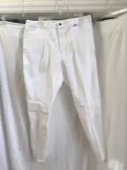 Men's Breeches By Sarm Hippque, Italy Color White Size 38, 40 NWT