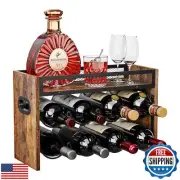 KLM 2-Tier Wine Rack, can Hold 8 Bottles.Suitable for Home Kitchens, Restaura