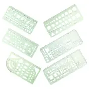 Circle Templates for Drafting Plastic Ruler Geometric Stencils