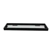 Shower Wall Storage Glass Shelf Rack Bathroom Shelf Holder Black