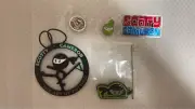 Scotty Cameron CLUB JAPAN M&G Wasabi Metal Bag Tag pin badge key chain set of 5