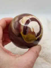 237g Mookaite Crystal Sphere Tower Point Gemstone Healing Chakra