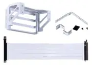 LIAN-LI 011DE-2X EVO White Upright GPU Kit Graphics Card PCI-Ex16 RISER CABLE