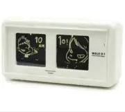 Yoshitomo Nara Walk-on Art Flip Clock White Quartz Table Clock w/Box FS NEW