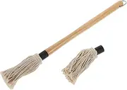 1Set Oil Brush Replaceable Marinade Mop with Handle Handle Brushes Durable and Easy to Clean Basting Brush for Grilling Baking and Pastry Use