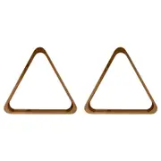2PK Formula Sports 15-Ball Rack Wooden Triangle Billiards/Pool - Brown