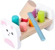 BRIGHTFUFU 1Set Cartoon Design Hammering Educational Whack Game for Enhances Hand Eye Coordination Color Distinction for Home School and Outdoor Play