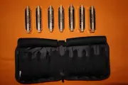 new SUZUKI MANJI HARMONICA SET 7 Key A Bb C D E F G w/gigbag Made Japan