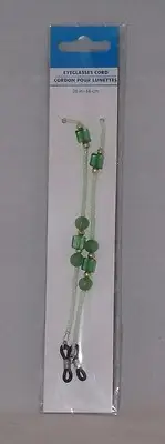 Greenbrier International 26" Beaded Eyeglass Cord - New - Green