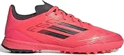 [adidas] Unisex-Child F50 League Turf Sneaker, Turbo/Aurora Black/Platin Metallic, 2.5 Big Kid