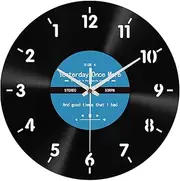 FQRDKT Backward Wall Clock, Wall Hanging, Clock, Arabia, Numbers, 30.5 Cm, Creative Decorative Wall Clocks for Home, Room, Wall Decoration