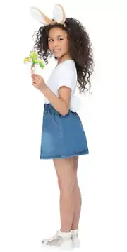 Peter Rabbit Girls Costume kit Ears Tail And Radish Bookweek Costume