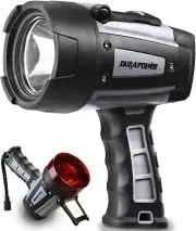 Durapower Rechargeable Spotlight, 200000 Lumen Super Bright LED Handheld