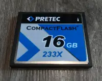 在飛比找Yahoo!奇摩拍賣優惠-現貨馬上出 CF記憶卡 16G pretec 233X 藍 