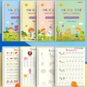 Magic Practice Copybook Number Book Reusable Pen Set Handwriting For Kids Gift