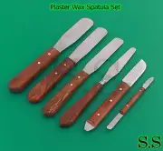 PLASTER & ALGINATE WAX KNIVE MIXING SPATULA SET DENTAL LAB STAINLESS STEEL