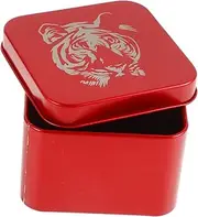 FOYTOKI Portable Iron Tarot Card Box Square Storage Holder For Tarot Decks Secure And Stylish Card Storage Container Tarot Card Case