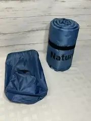 NEW! NatureHike Sleeping Pad Camping Self Inflating Blue Bed Camp Hike Hiking